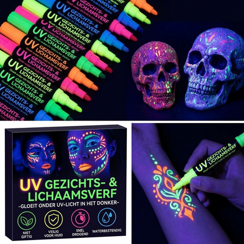 VividPulse™ | Neon bodypaint sticks voor onvergetelijke feesten