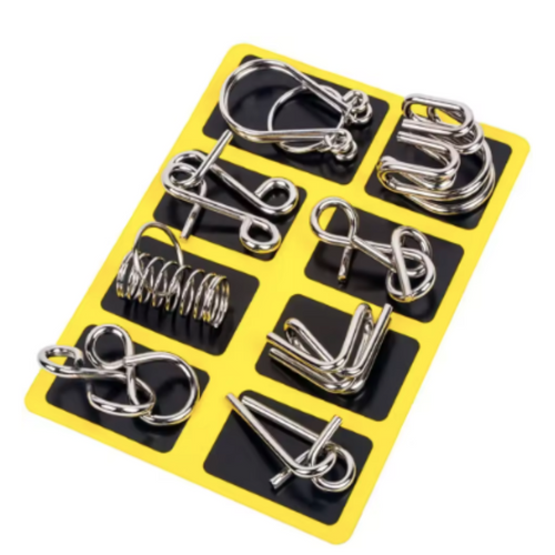 Kletshuts™ MetalPuzzles: Kinderen Hersenkrakers Metalen Puzzel Set