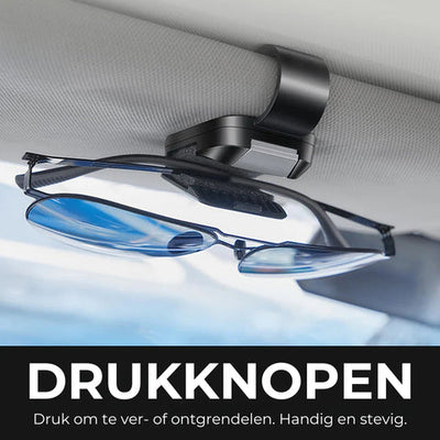 ClipVault™ | Brillen veilig opgeborgen, altijd binnen handbereik in je auto