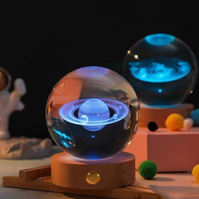 Vitalenza™ CrystalBall - 3D Zonnestelsel Kristallen Bal Met LED Licht