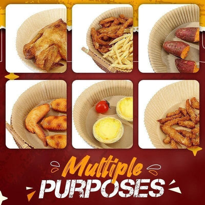 Globetrek° AirFryerLiner: Luchtfriteuse Wegwerp Papieren Voering