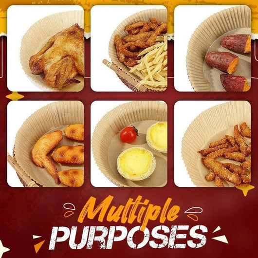 Globetrek° AirFryerLiner: Luchtfriteuse Wegwerp Papieren Voering