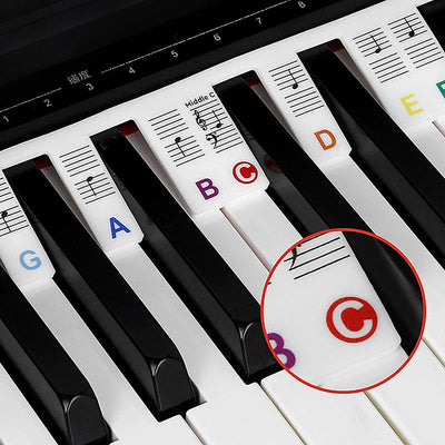 KeyboardLabel - Verwijderbaar Piano en Toetsenbord Siliconen Etiket