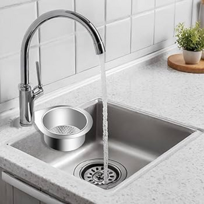 Globetrek° SinkStrainer 1+1 GRATIS: Roestvrij Filter Zwaan Stijl Spoelbak Zeef