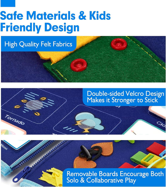 Kletshuts™ BusyBoard: Zintuiglijk Fijne Motoriek Montessori Educatief Busy Board