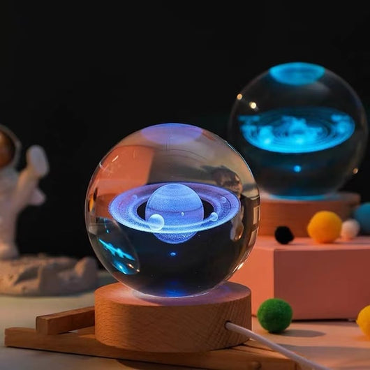Vitalenza™ CrystalBall - 3D Zonnestelsel Kristallen Bal Met LED Licht