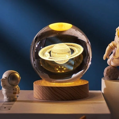Vitalenza™ CrystalBall - 3D Zonnestelsel Kristallen Bal Met LED Licht