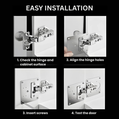 HingePlate 1+1 GRATIS: DIY Meubel Scharnieren Reparatie Zijplaat