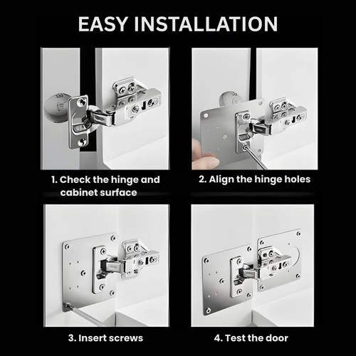 HingePlate 1+1 GRATIS: DIY Meubel Scharnieren Reparatie Zijplaat