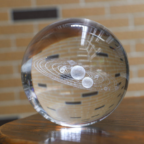 Vitalenza™ CrystalBall - 3D Zonnestelsel Kristallen Bal Met LED Licht