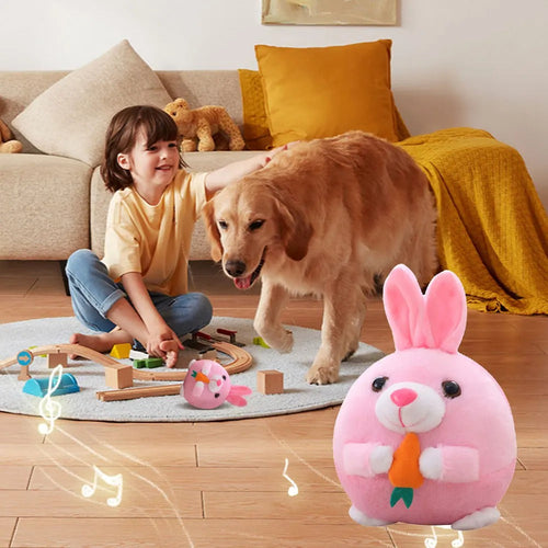 DogFri™ BouncingToy: Interactieve  Huisdier  Stuiterende  Pluche Speelgoed Bal