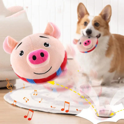 DogFri™ BouncingToy: Interactieve  Huisdier  Stuiterende  Pluche Speelgoed Bal
