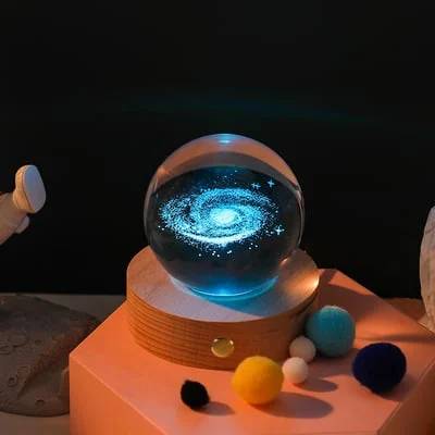 Vitalenza™ CrystalBall - 3D Zonnestelsel Kristallen Bal Met LED Licht