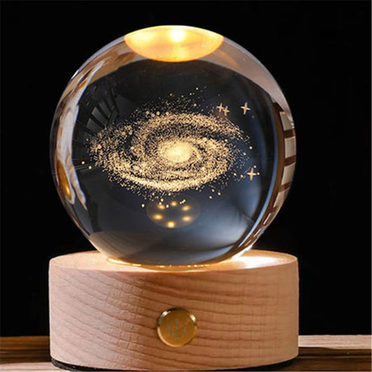 Vitalenza™ CrystalBall - 3D Zonnestelsel Kristallen Bal Met LED Licht