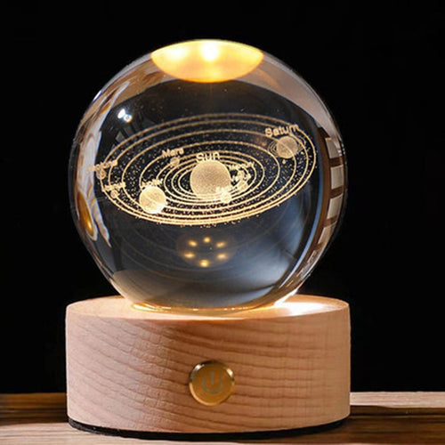 Vitalenza™ CrystalBall - 3D Zonnestelsel Kristallen Bal Met LED Licht