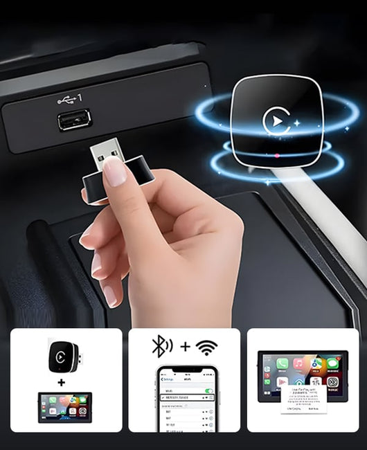 AutoLink™ Draadloze CarPlay & Android Auto Adapter – vitalenza.com