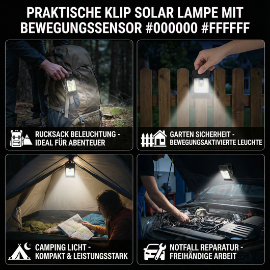 SolarClip™ | Altijd Veilig Licht, Zonder Stroomkosten